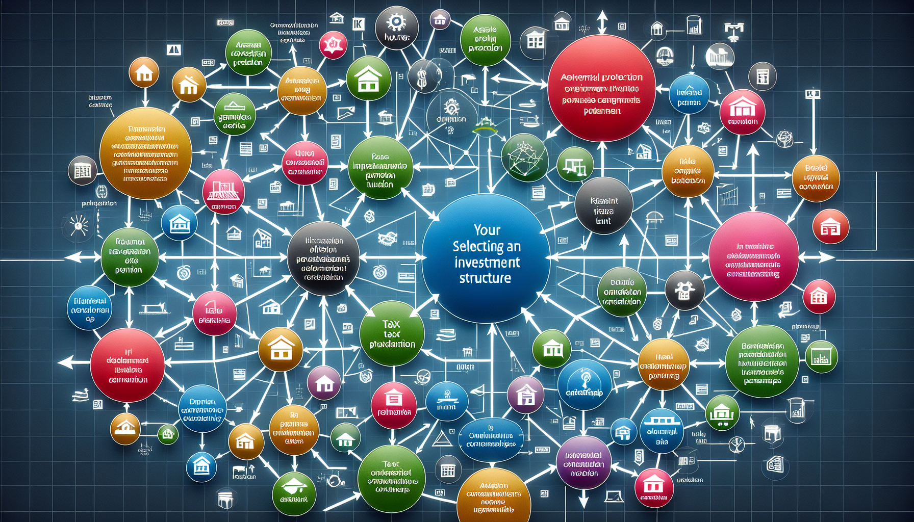A visual representation of key considerations for choosing an investment structure in property investment.