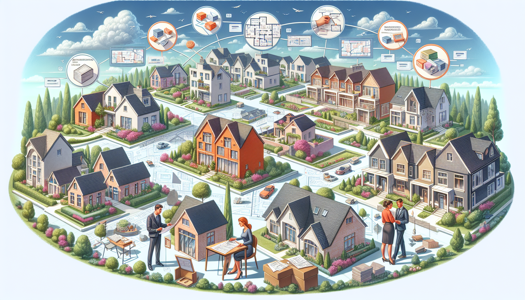 An illustration depicting individual ownership structures in property investment.